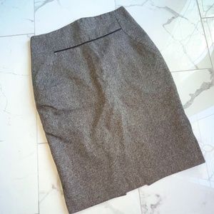 Women's Express Design Studio Brown Knit Pencil Skirt Size 4